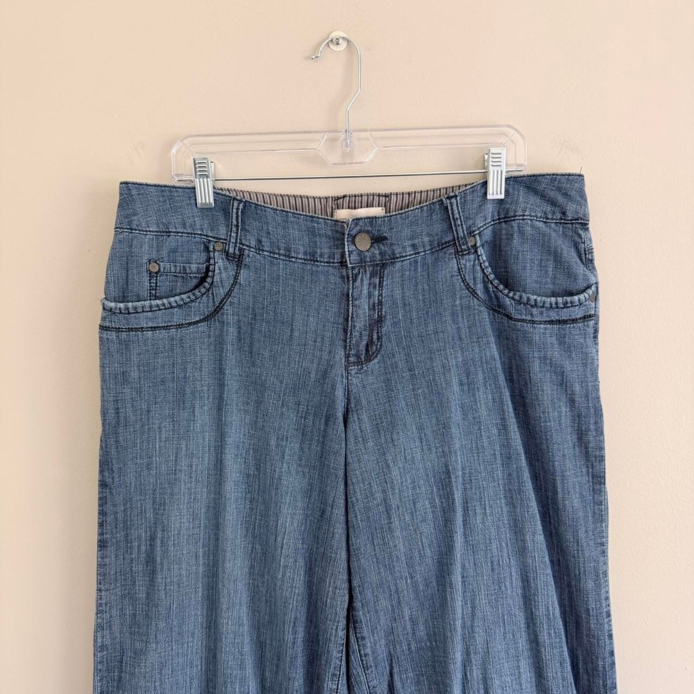 Y2K MEDIUM WASH VENEZIA LOW RISE WIDE LEG JEANS - Picture 3 of 6